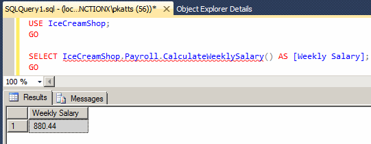 Calling a Function