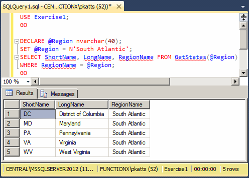 Inline Table-Valued Function