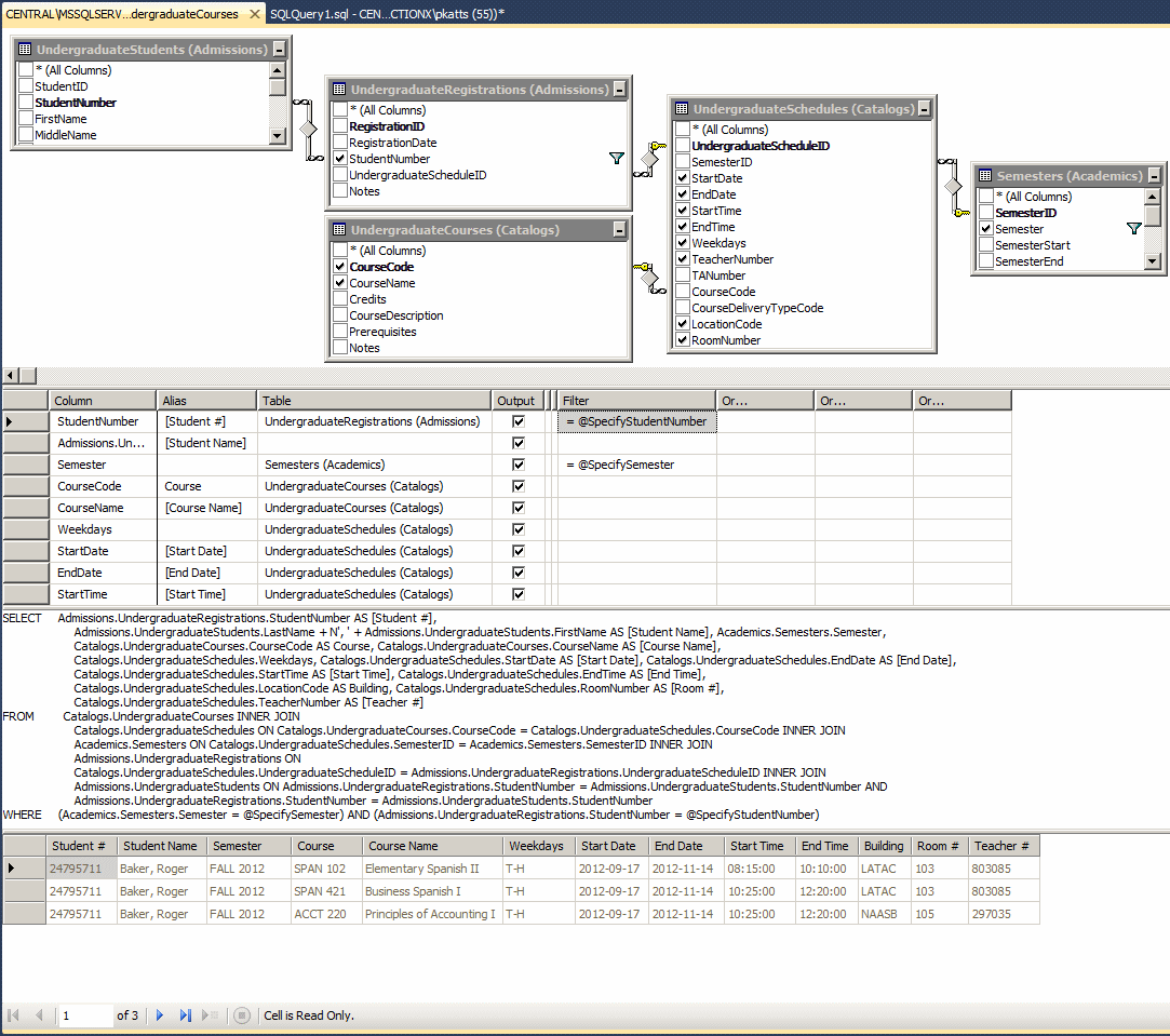 Parameterized Queries