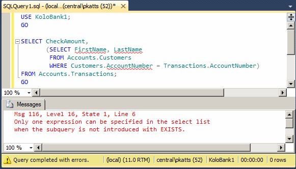 Subquery