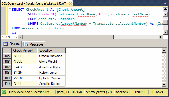 Subquery
