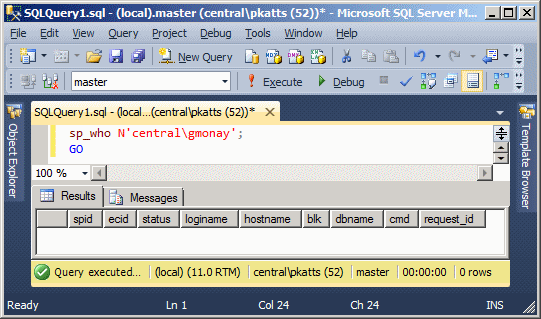 sp_who Stored Procedure