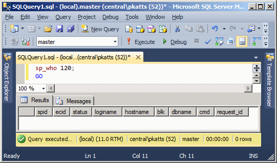 sp_who Stored Procedure