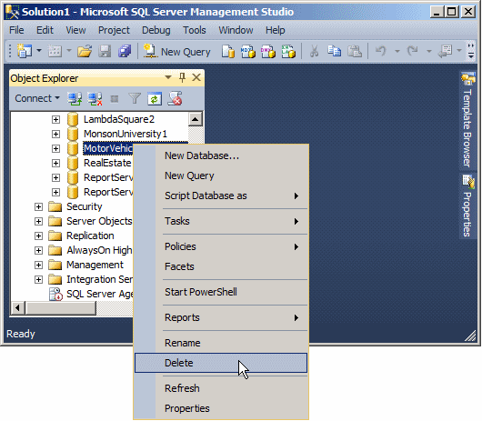 Microsoft SQL Server Management Studio