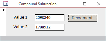 Compound Subtraction