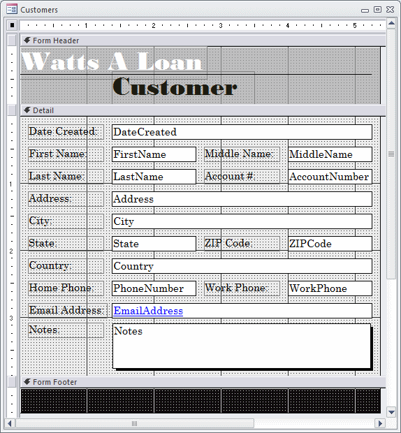 Watts A Loan - Customers - Form Design