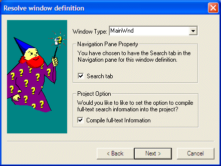 Resolve Window Definition - Finish