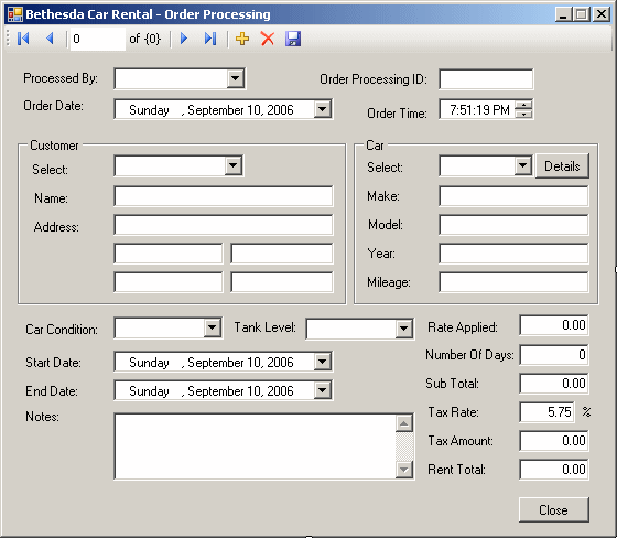 Order Processing