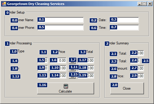 Georgetown Cleaning Services - Tab Order