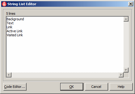 String List Editor