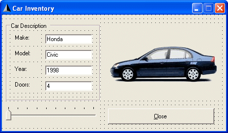 Car Inventory - Design