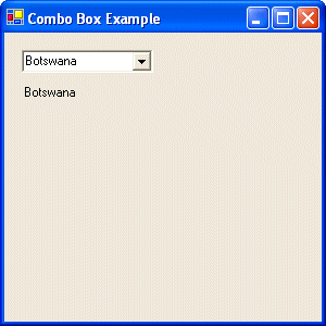A Combo Box Example