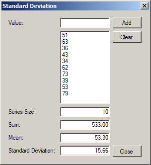 Standard Deviation