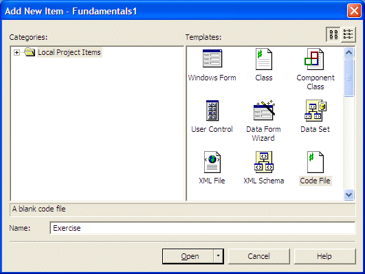 Add New Item
