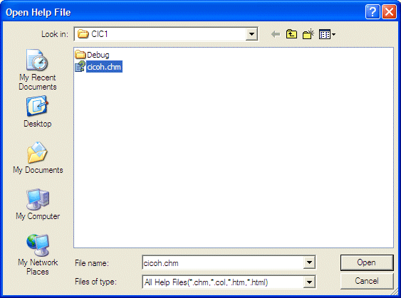 Open Help File