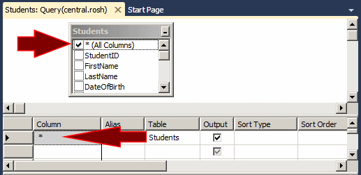 Using * to Select all Columns