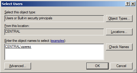 Select Users