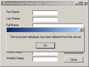 Deleting a Database