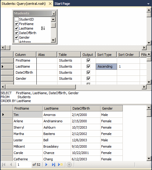 Using the SQL