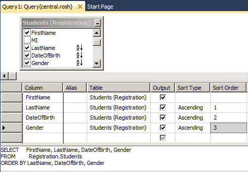 Sorting Order