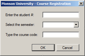 Monson University - Course Registration