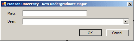 Monson University - New Undergraduate Major
