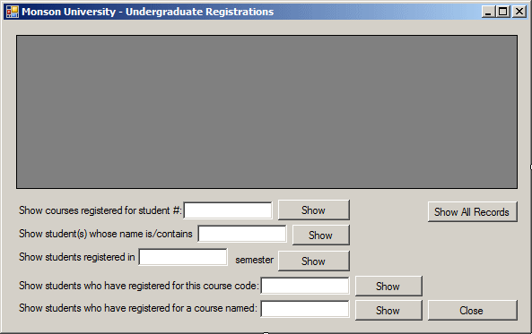 Monson University - Undergraduate Registrations