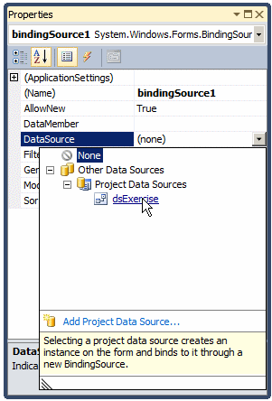 The Data Source of a Binding Source