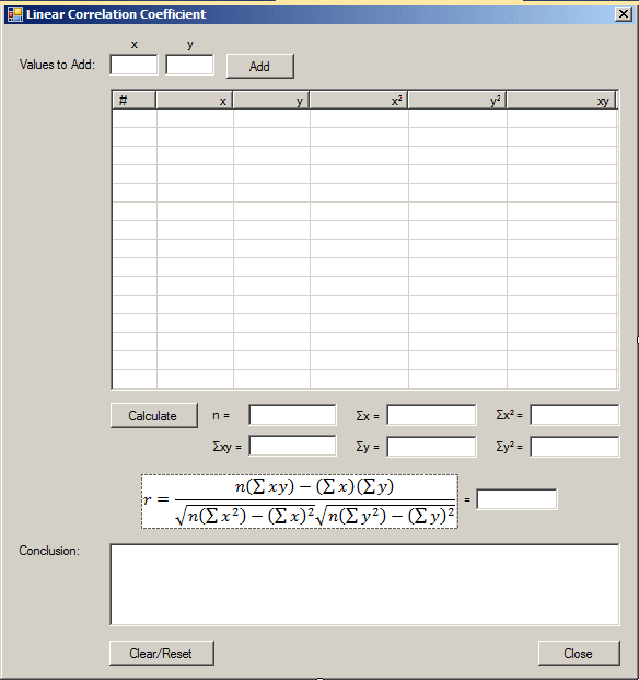 Linear Correlation Coefficient
