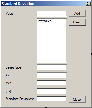 Standard Deviation
