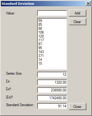 Standard Deviation