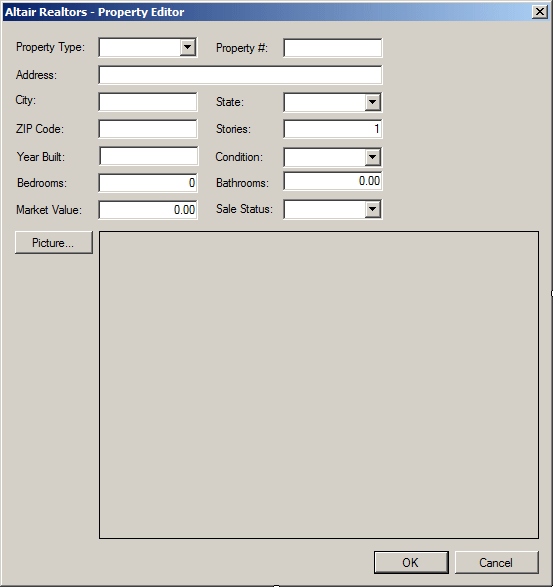 Altair Realtors - Property Editor