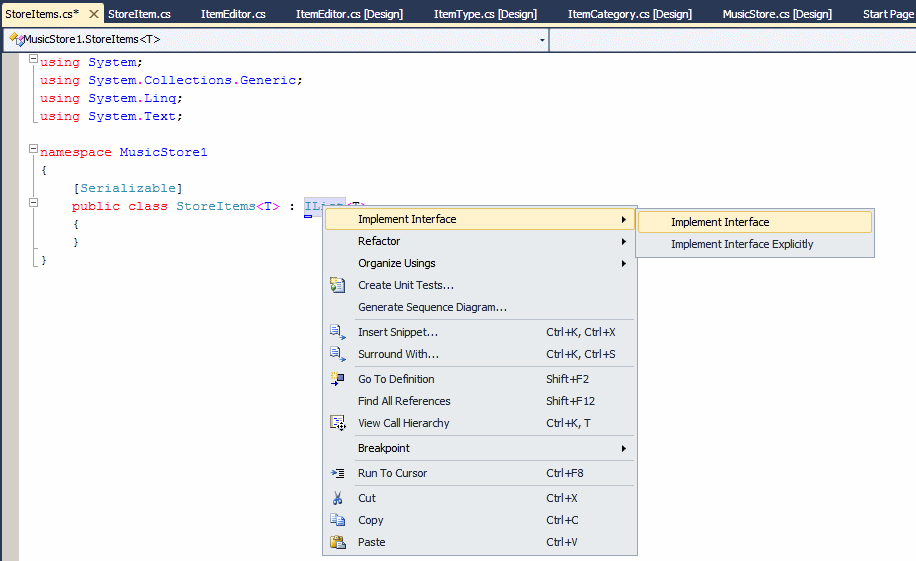 Implement Interface