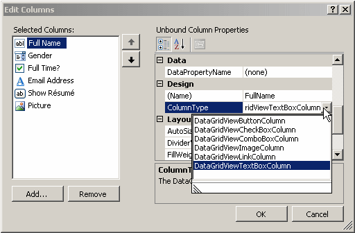 Column Type