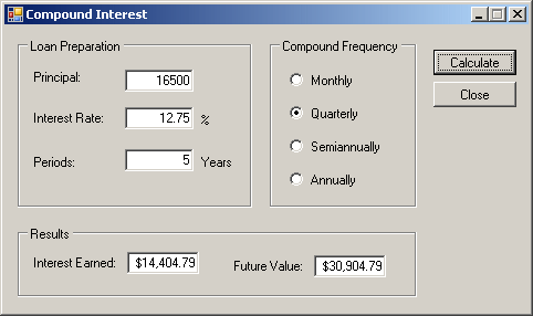 Compound Interest - Results