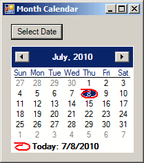 Month Calendar