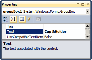 The mnemonic of a group box