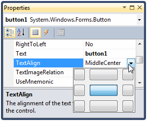 TextAlign Property