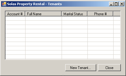 Solas Property Rental: Customers