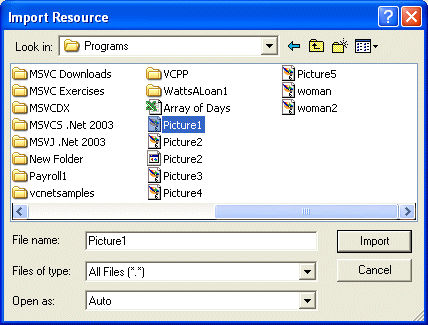 Import Resource