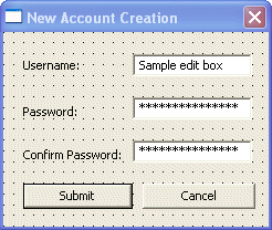 Login Dialog Box - Design