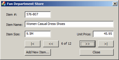 Department Store - Inventory