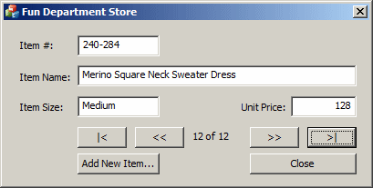 Department Store - Inventory