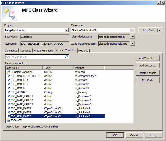 MFC Class Wizard