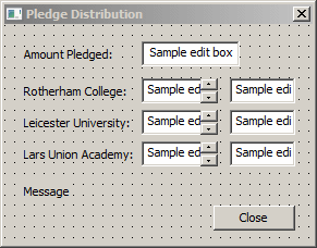 Pledge Distribution