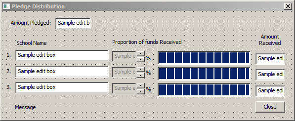 Pledge Distribution