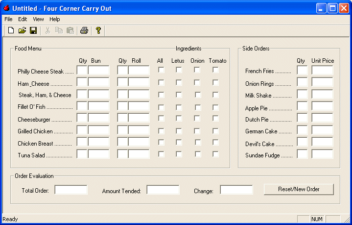 Four Corner Carry Out - New Order