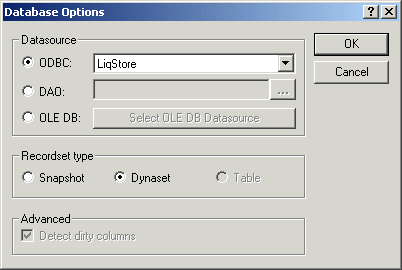 Database Options