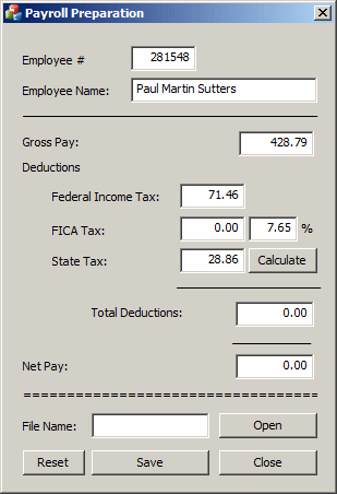 Payroll Preparation