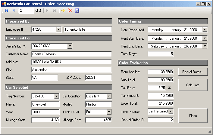 Order Processing